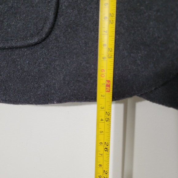 Gap Wool Blend Double Breasted Peacoat Jacket Lined Pockets Collard Classic XS - Picture 9 of 10